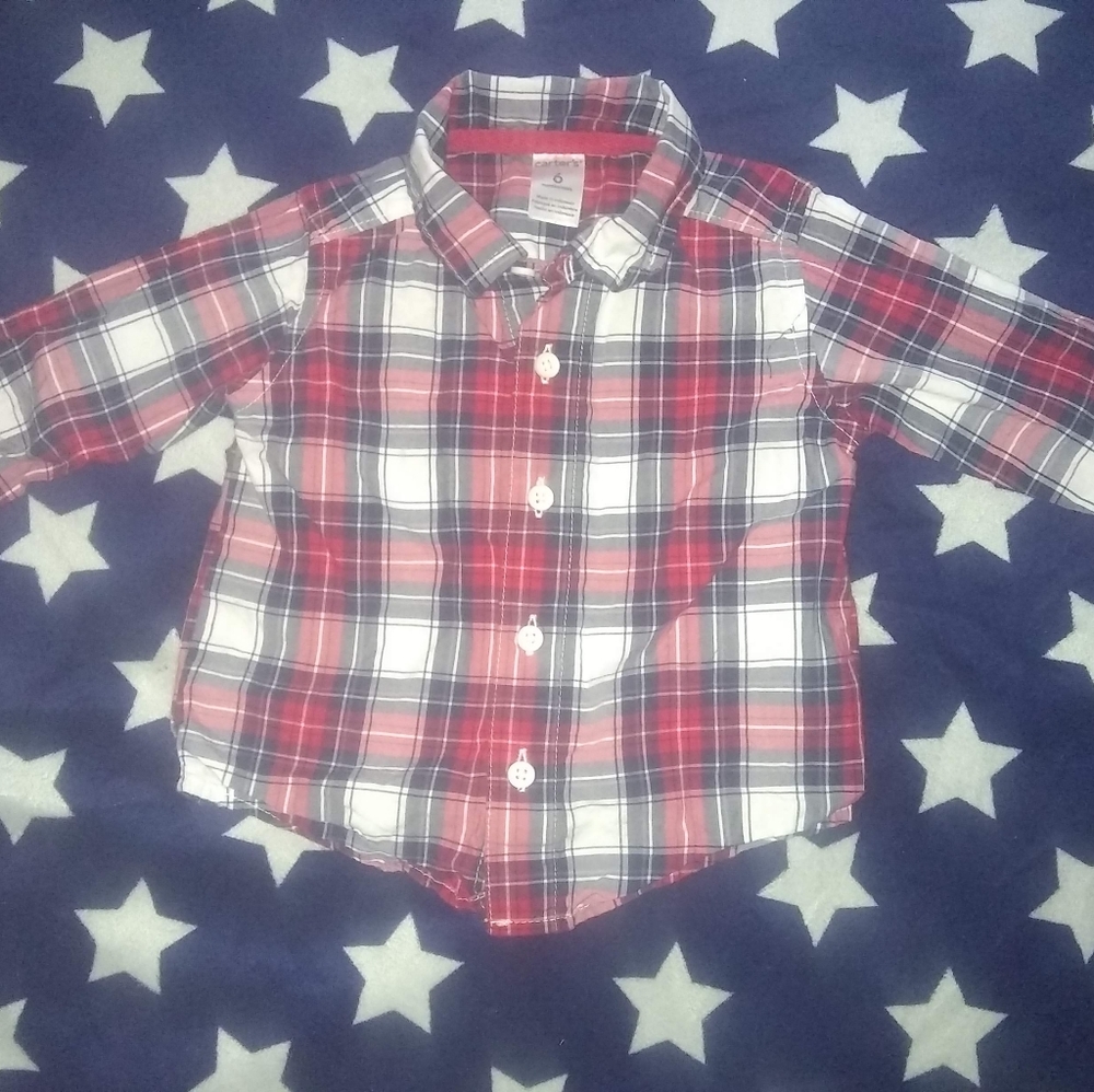Plaid button shirt